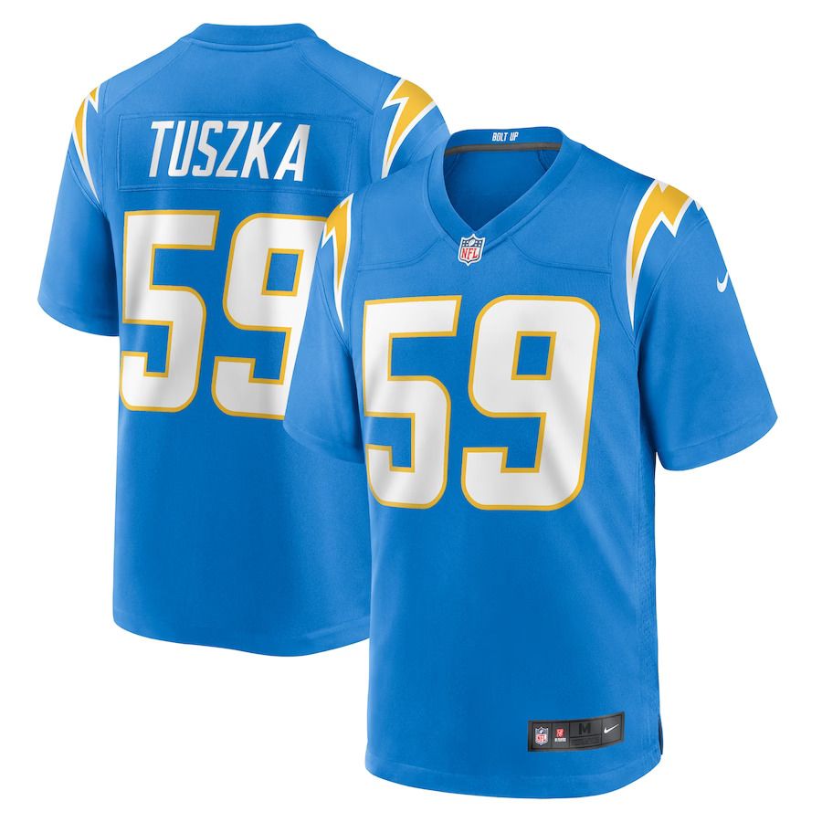Men Los Angeles Chargers 59 Derrek Tuszka Nike Powder Blue Home Game Player NFL Jersey